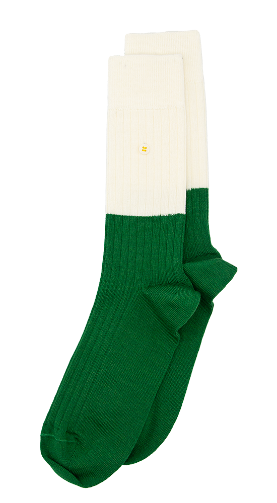 Merino Rib Two Tone | Green