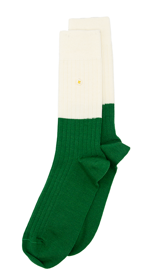 Merino Rib Two Tone | Green