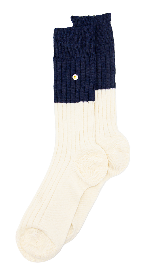 Merino Cosy Rib Two Tone | Off White